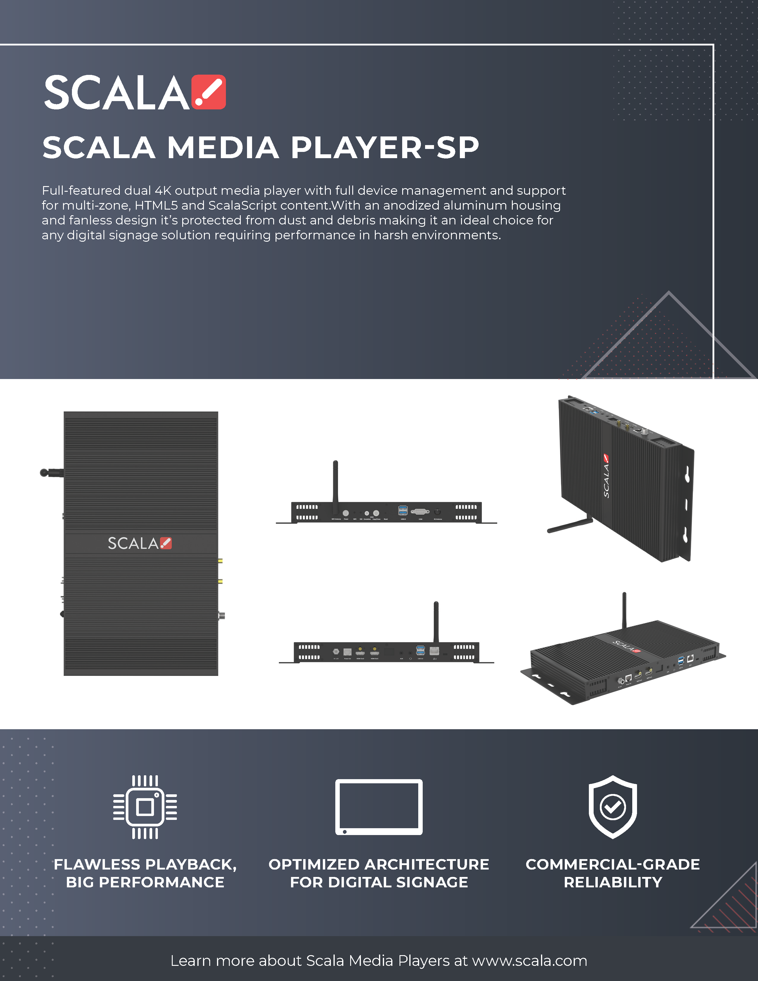 Scala Media Player-SP2 Spec Sheet Thumbnail