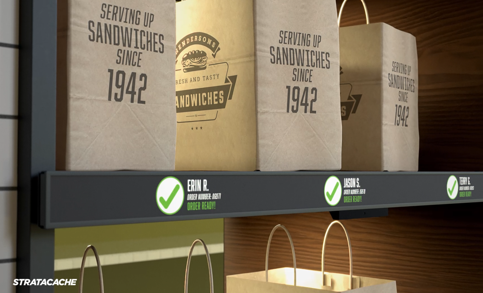 Sandwiches Smart Pickup Shelf